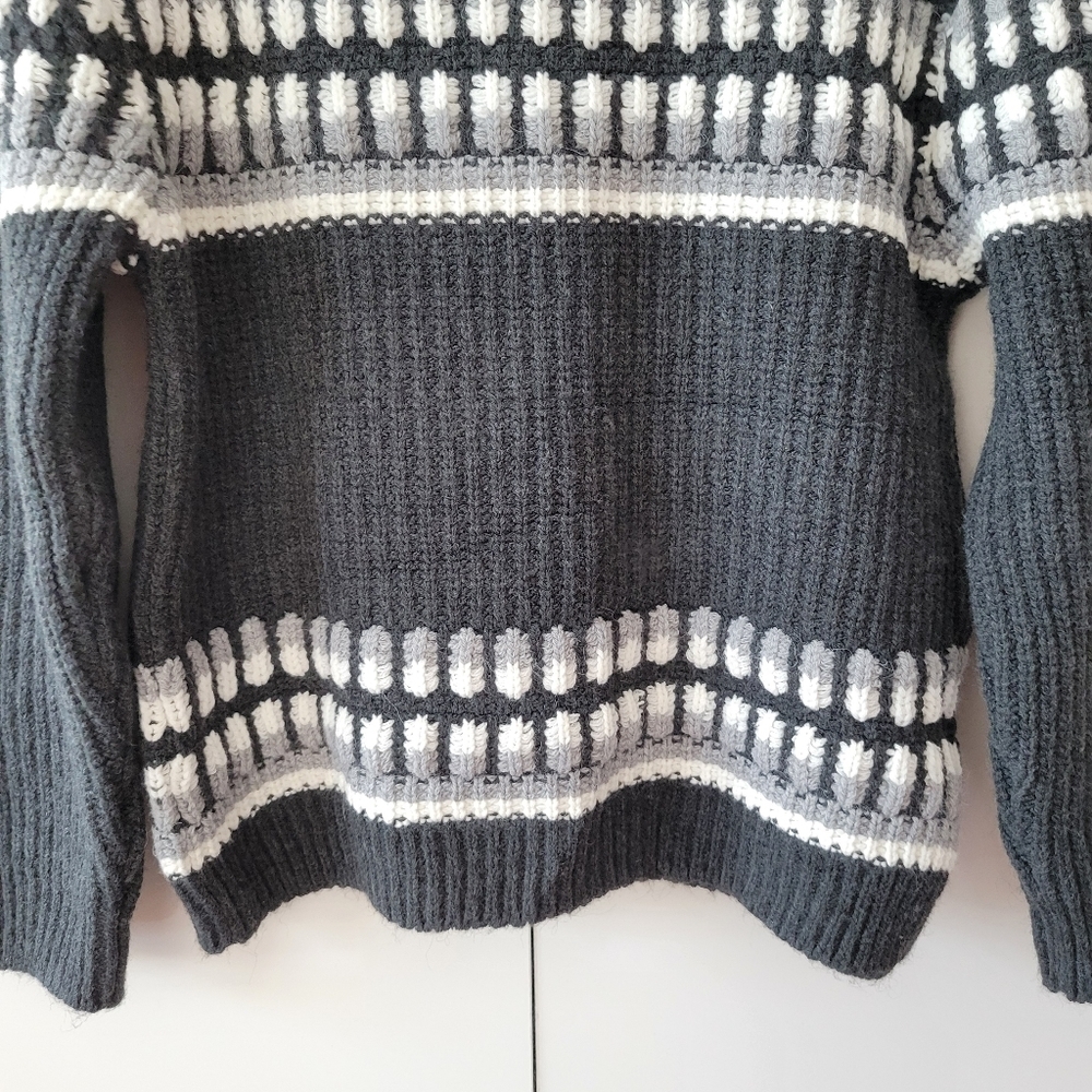 Zara Kids Gray Chunky Knit Sweater - Picture 4 of 8